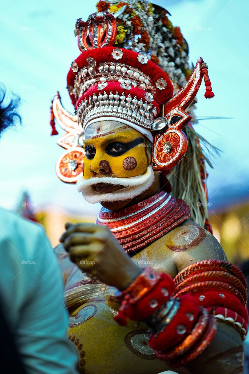 a person wearing a garment