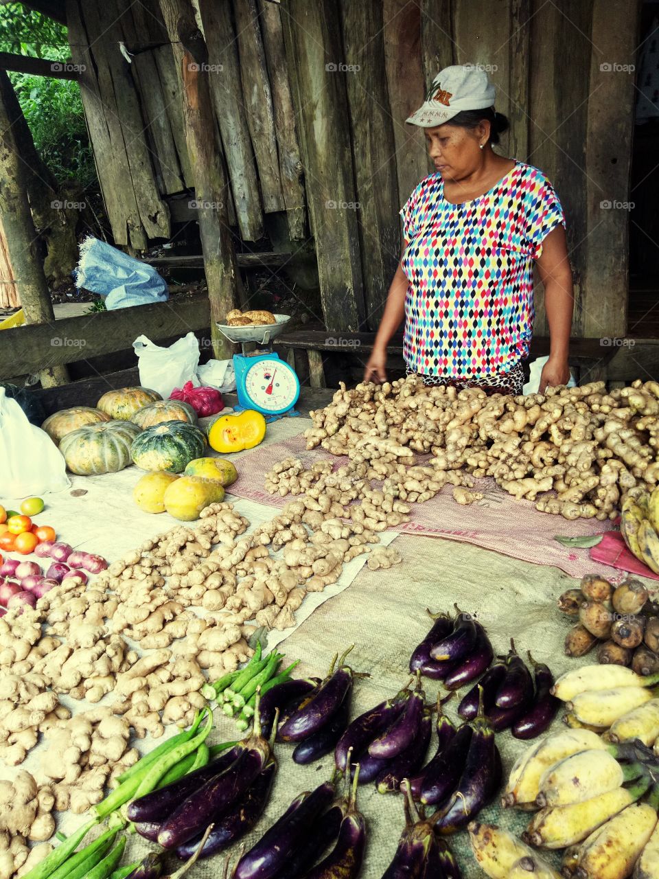 vegetable stall @Cross Country Little Baguio Caibiran, Biliran, Philippines