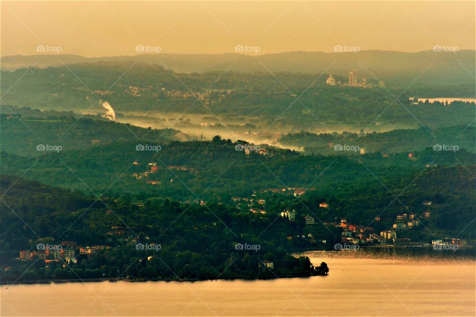 Lago Maggiore and Lombardy at Dawn