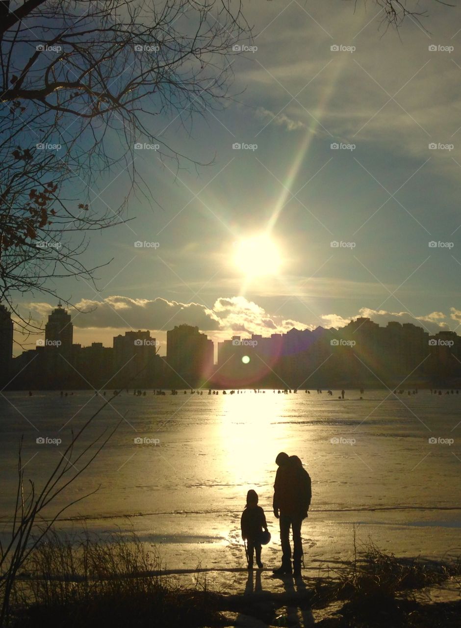 Sunset, Dawn, Landscape, Water, Sun