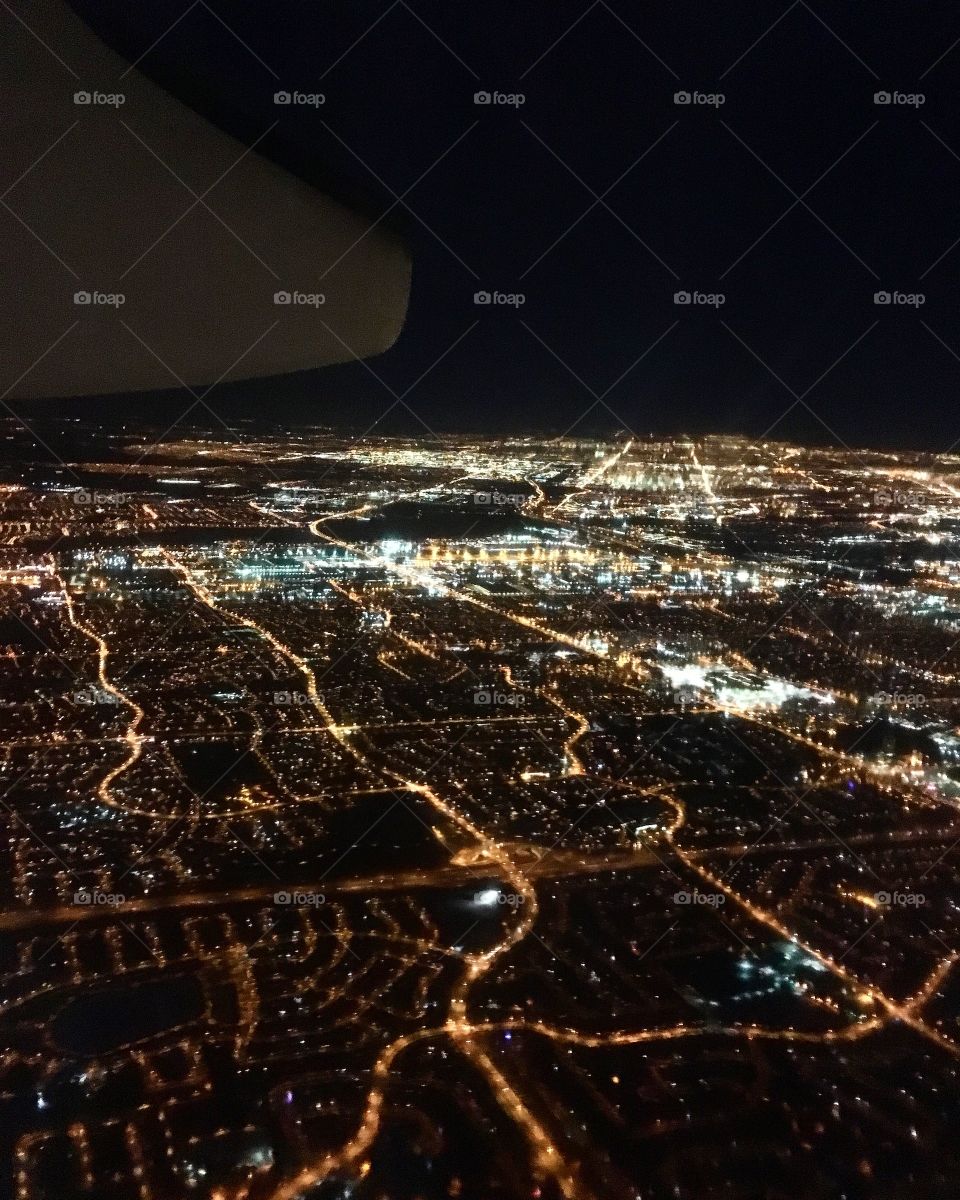 Flight View of Toronto Ontario