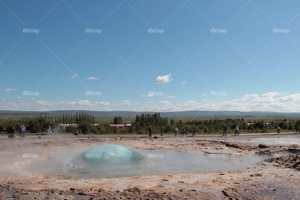 A geyser is going to explode