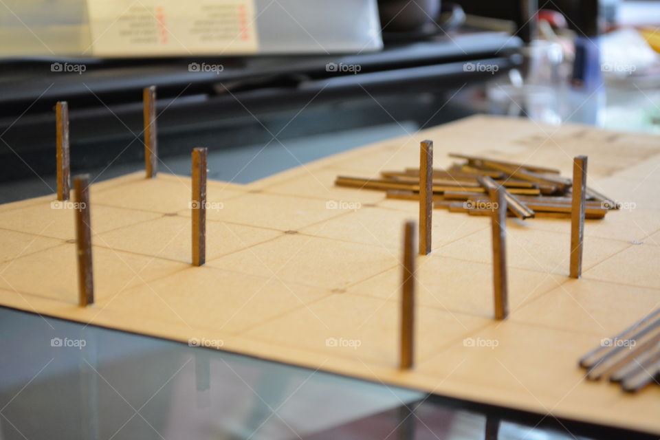 Architectural model in progress