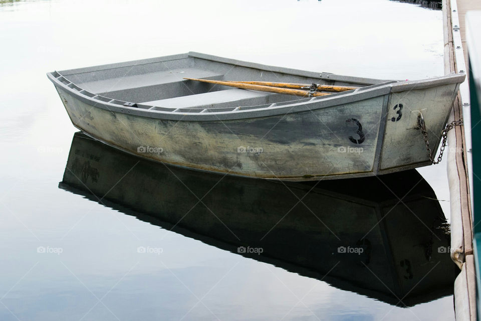 Wooden Row Boat Clear Lake Resort Santiam Pass Central Oregon Cascade Mountains