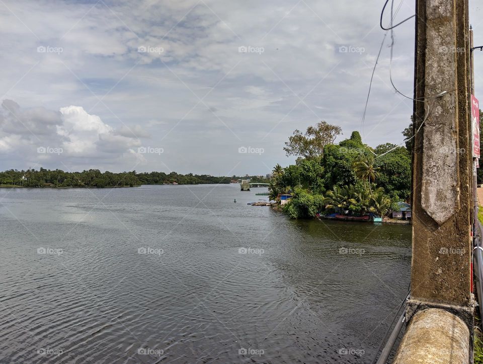 Lake and Evening time.
