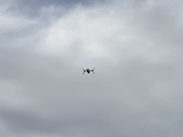 Airplane in clouds 