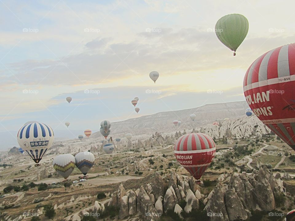 Balloon, Hot Air Balloon, Airship, Parachute, Flying