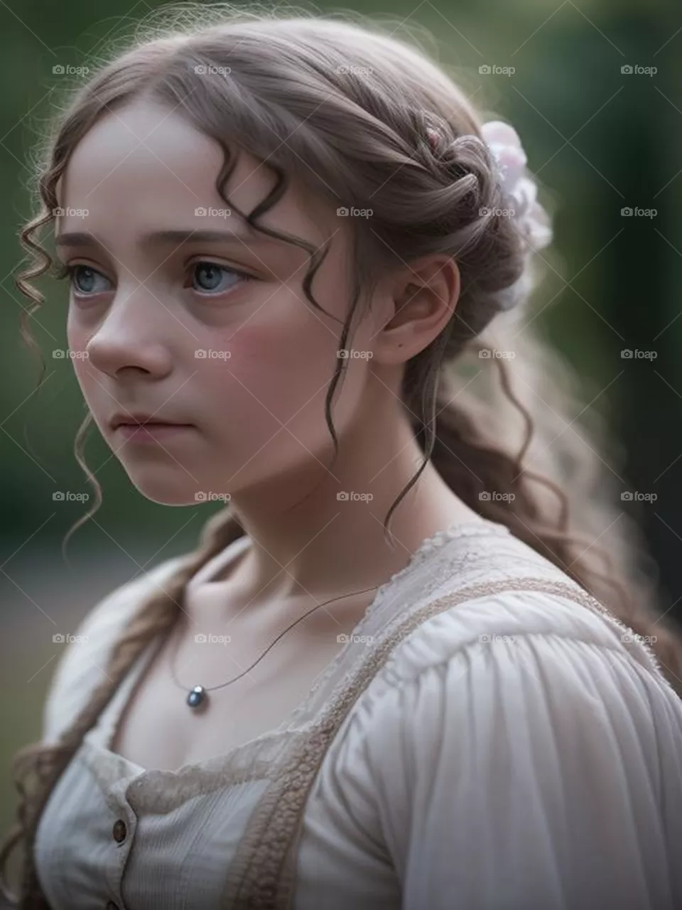 Sad beautiful girl