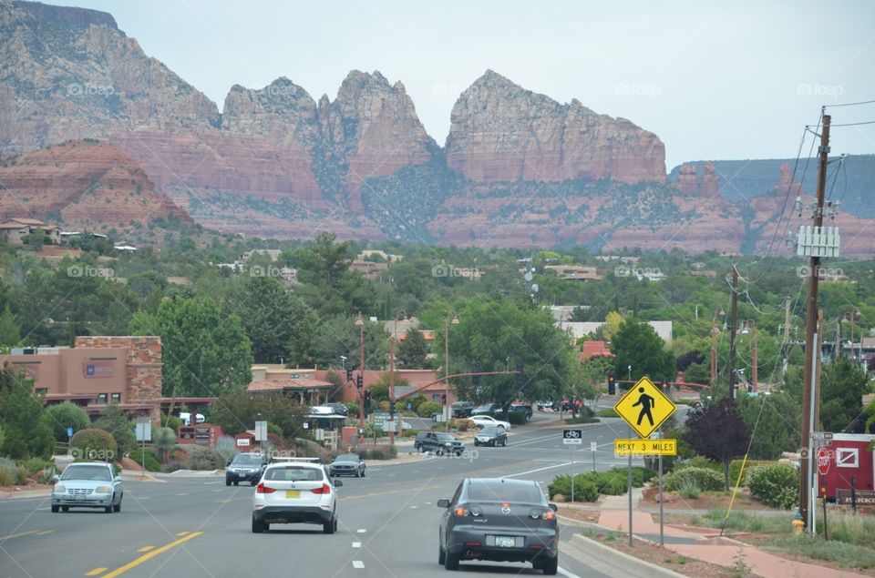 Downtown Sedona, Arizona USA