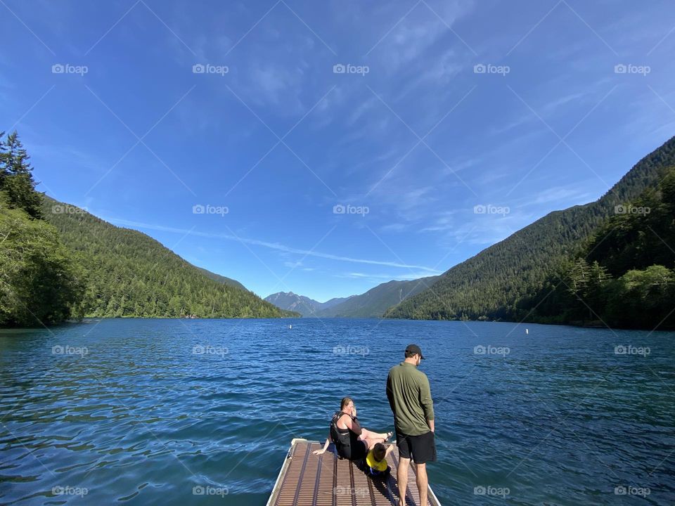 Relaxing on the dock