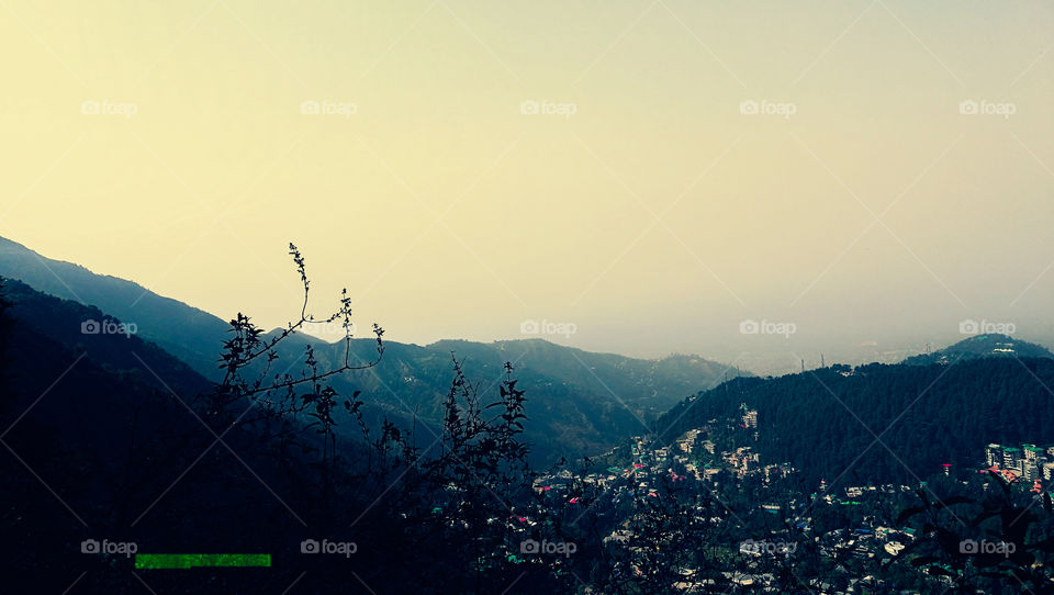 shadow of mountains