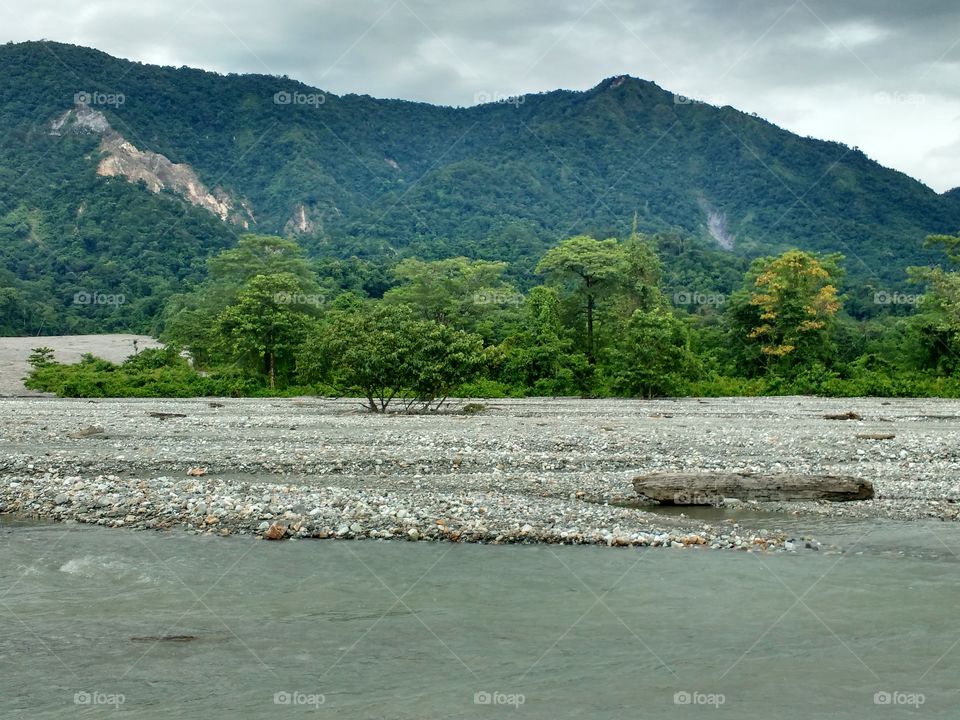 A beautiful scenery of Jayanti river and Jayanti hills