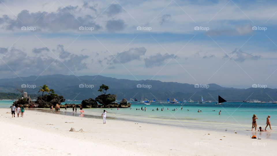 boracay philippines beach sand sea by shotmaker