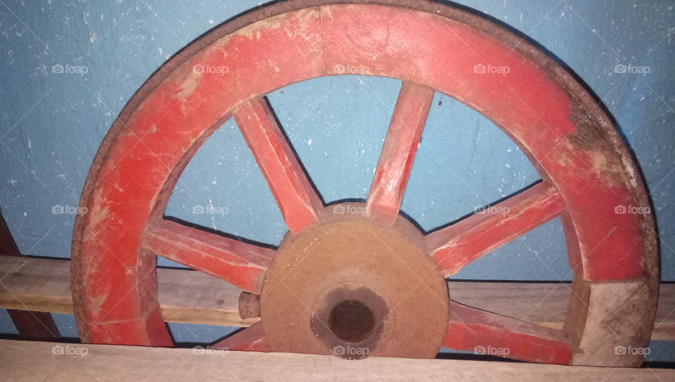 roda de carroça antiga