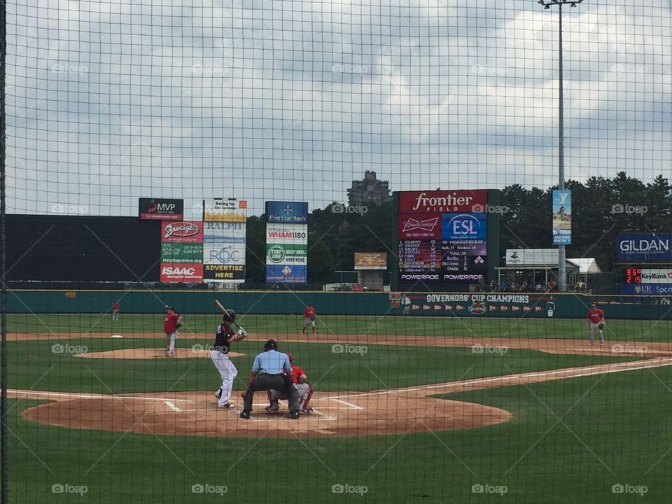 Home plate
Rochester Red Wings
Frontier Field 