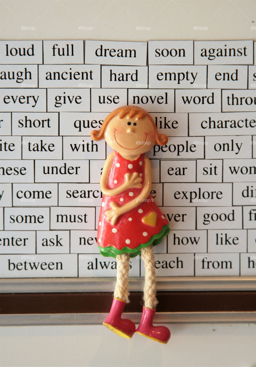 Magnetic Words. Doll