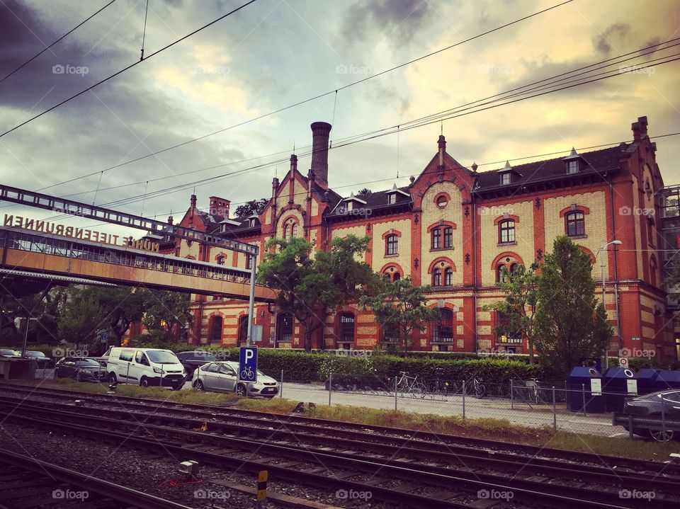 Train station, old brewery 