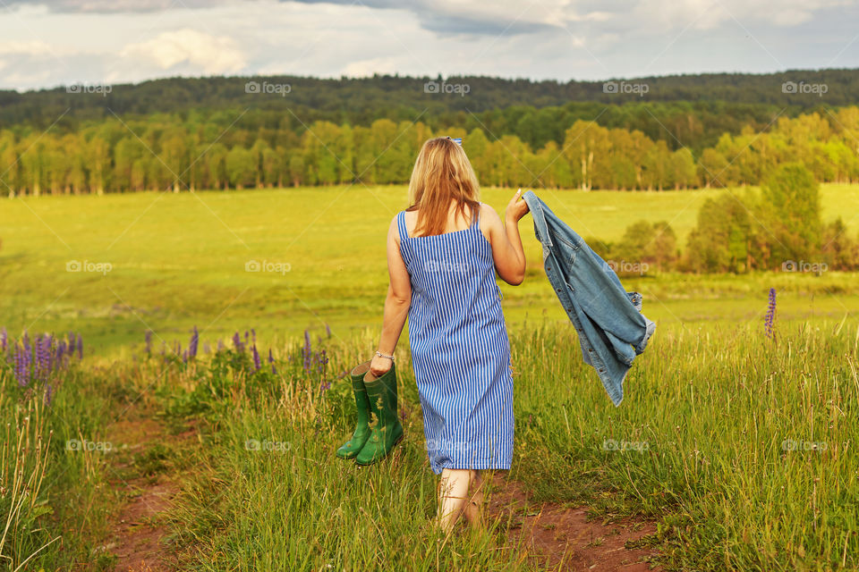 summer walk in the forest