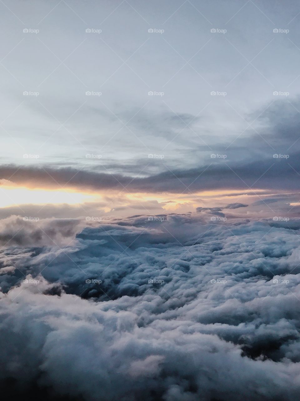 Storm clouds from above 