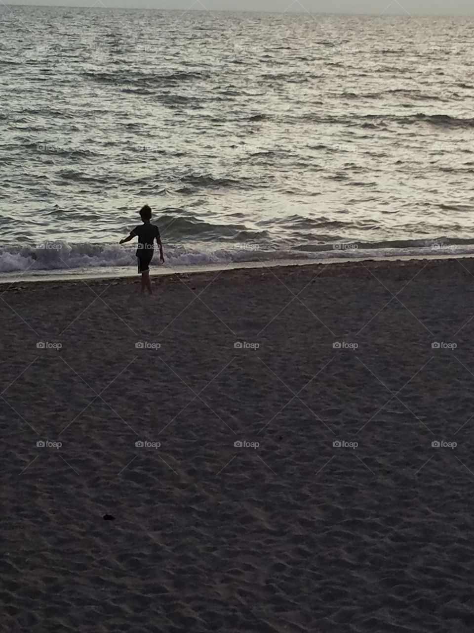 boy on beach