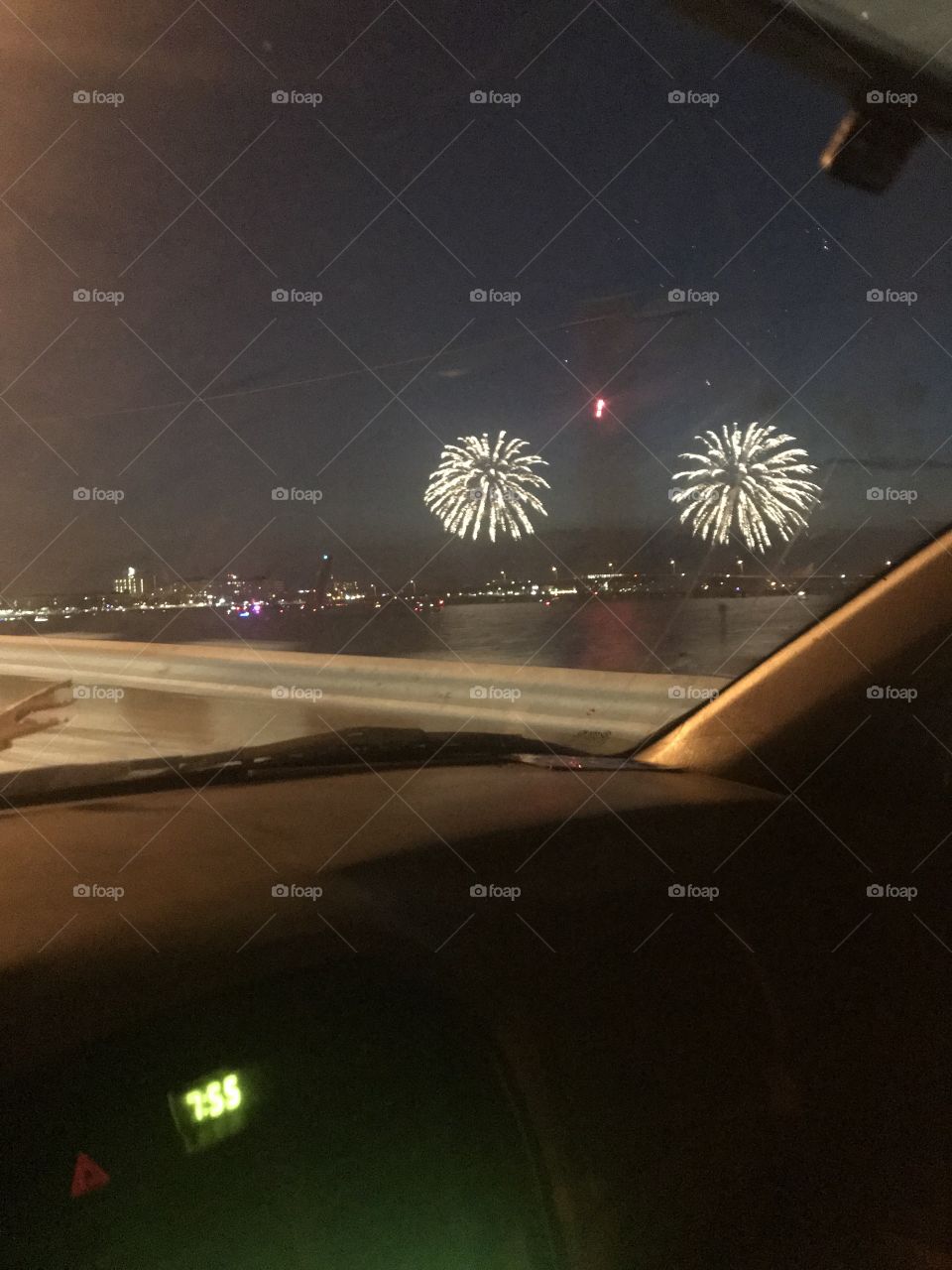 Late night firework blast