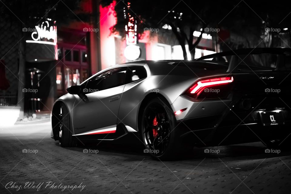 Lamborghini in the night