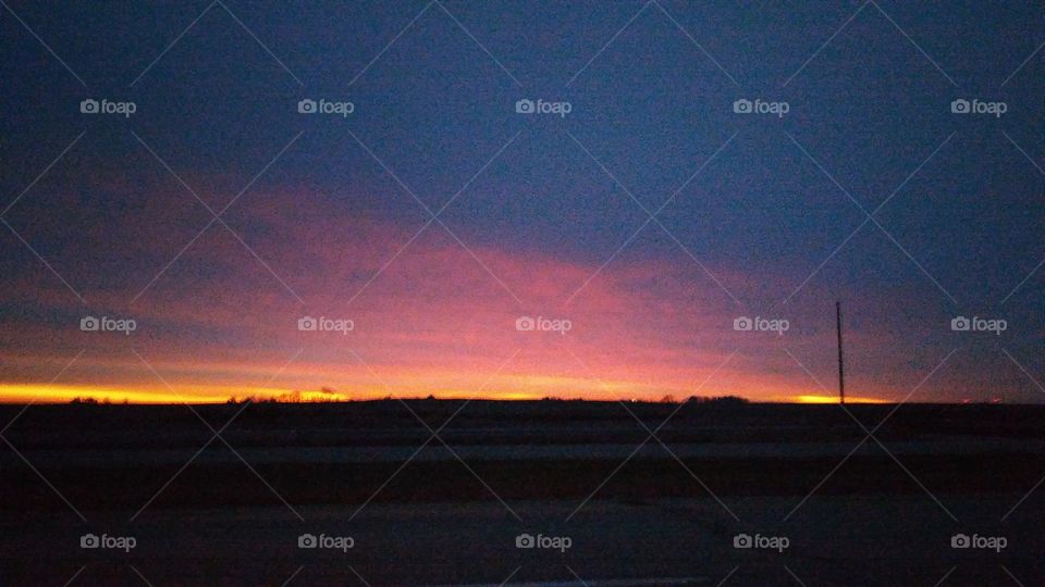 The sky before the sun