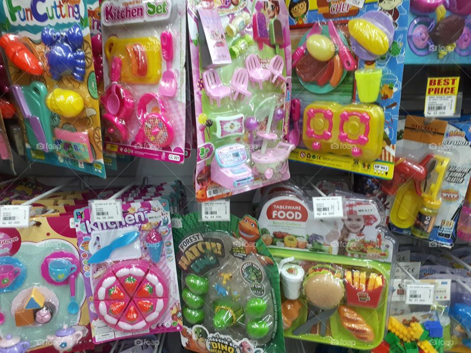 the latest display of children's toys