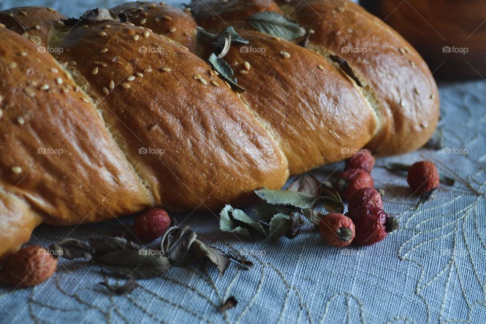 Bread with berrys