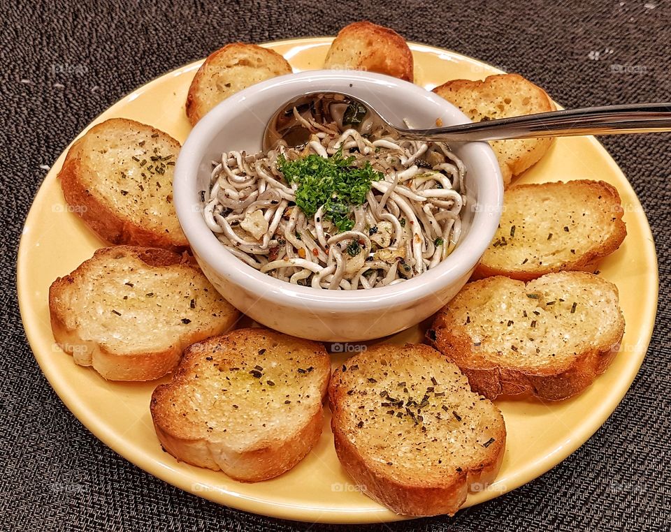 angulas for our appetizer