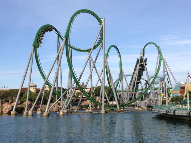 Hulk roller coaster . Hulk roller coaster 