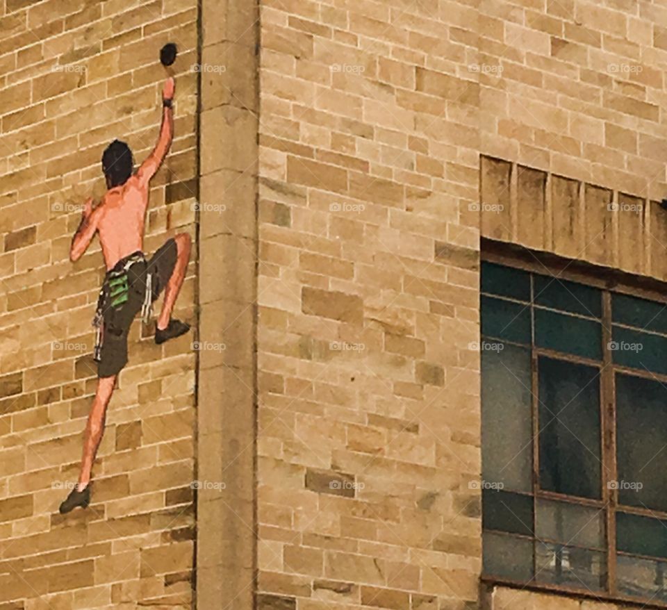 Wall
Art mural of a rock climber