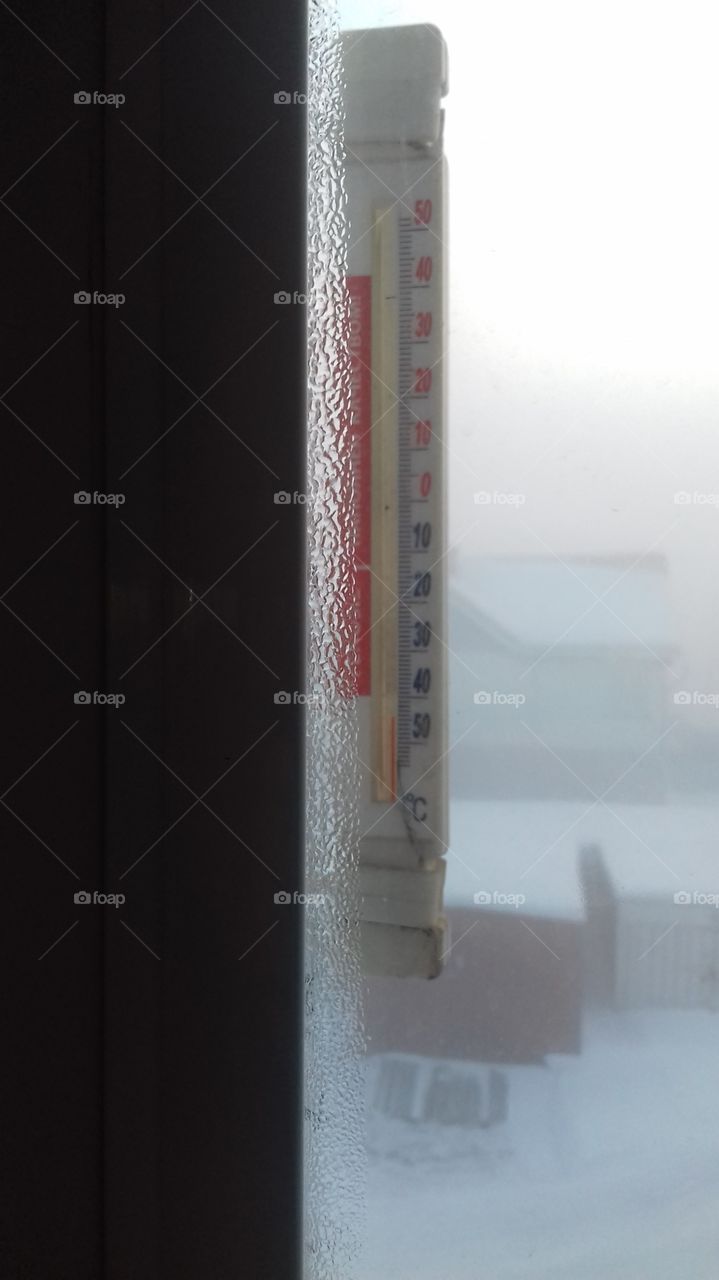 Siberian frosts. Yeniseisk 21.01.2018. -45C