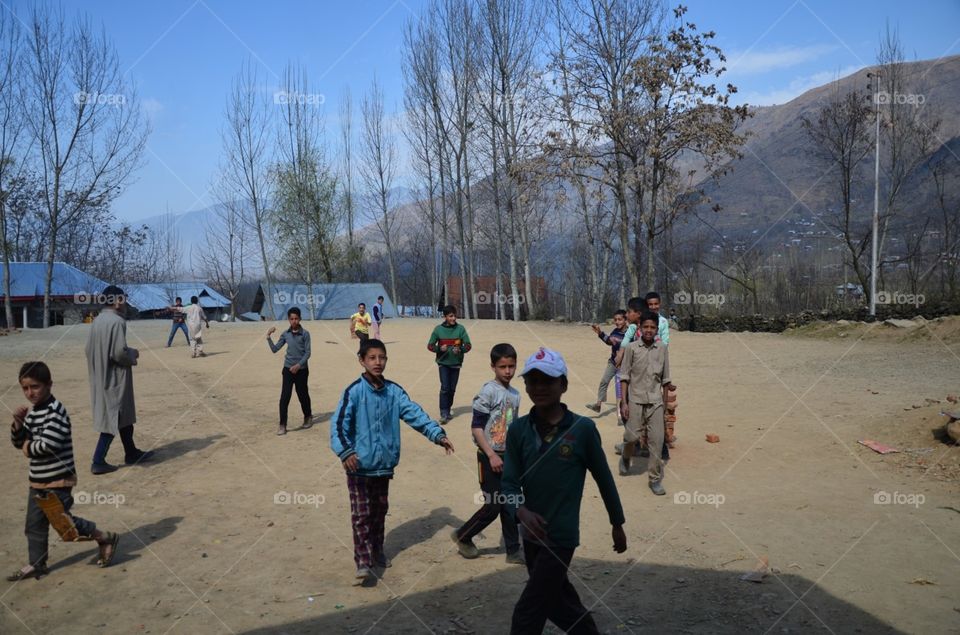 playing the game of cricket