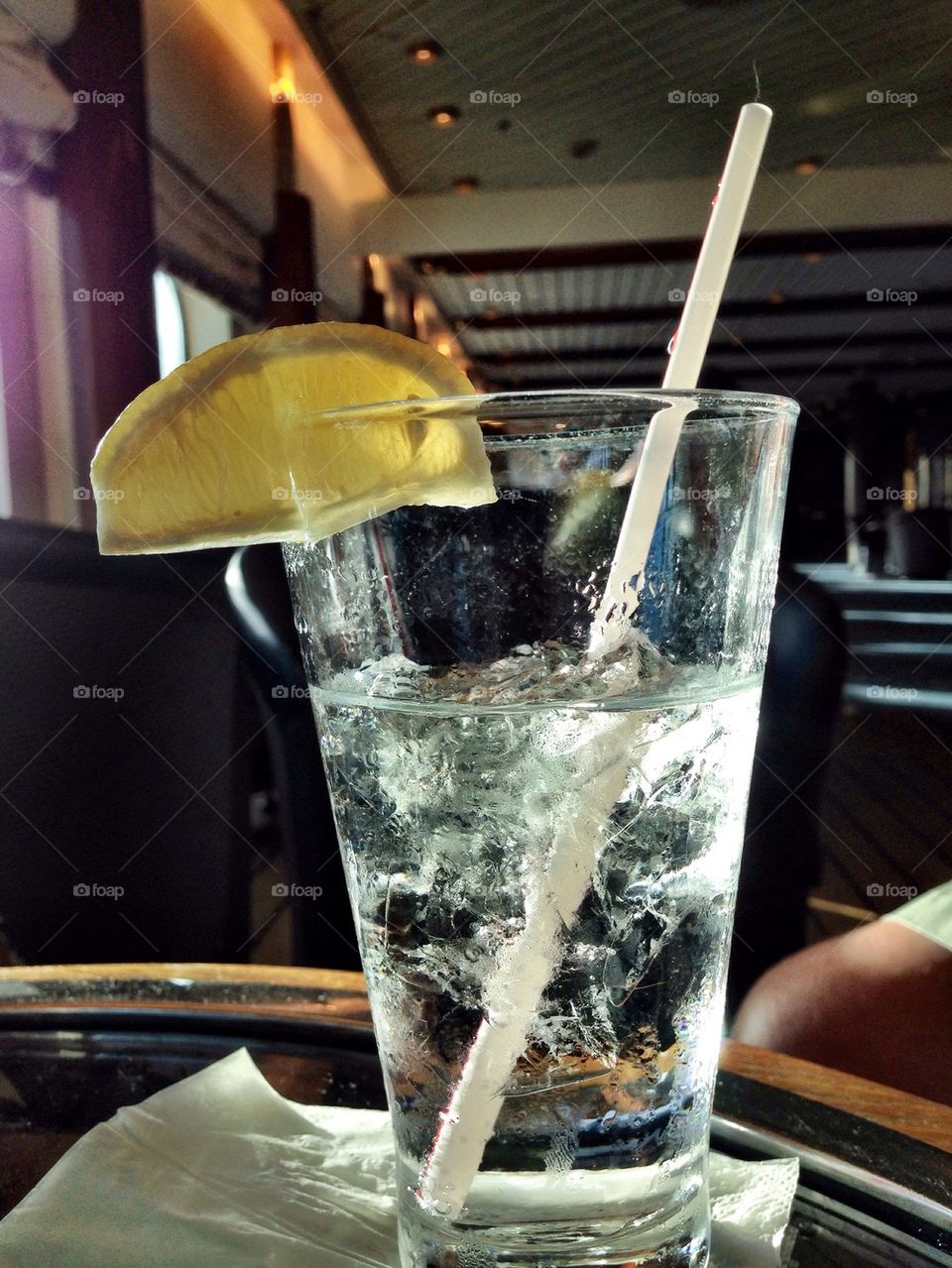 Cocktail in a glass in bar