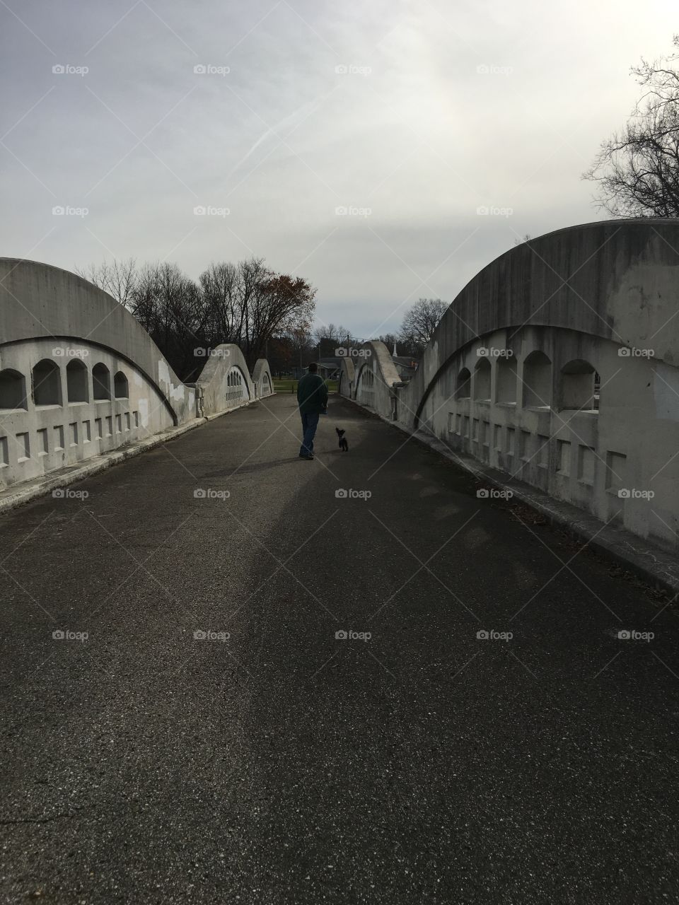 Walk on a bridge