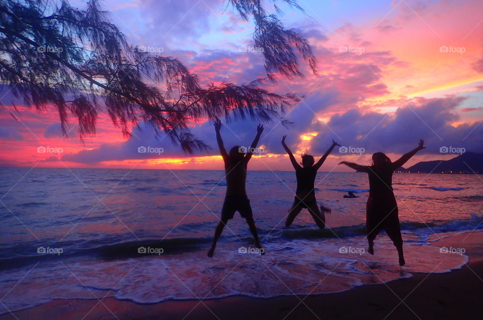Sunset on Rabbit Island Cambodia