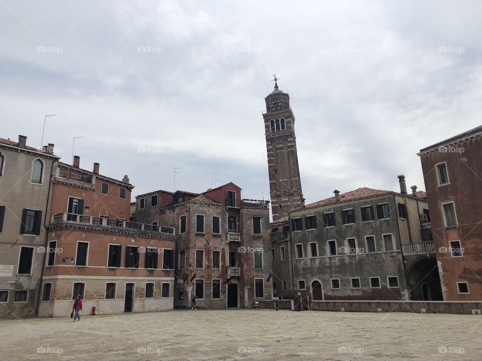 Oldest leaning tower in Venice 