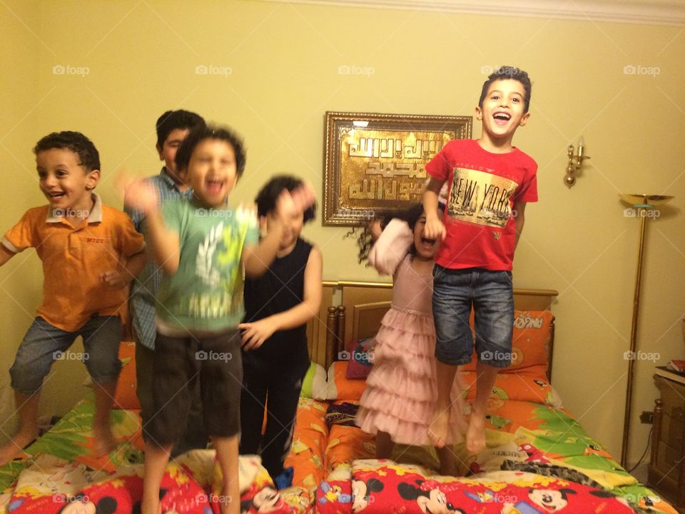 Kids jumping