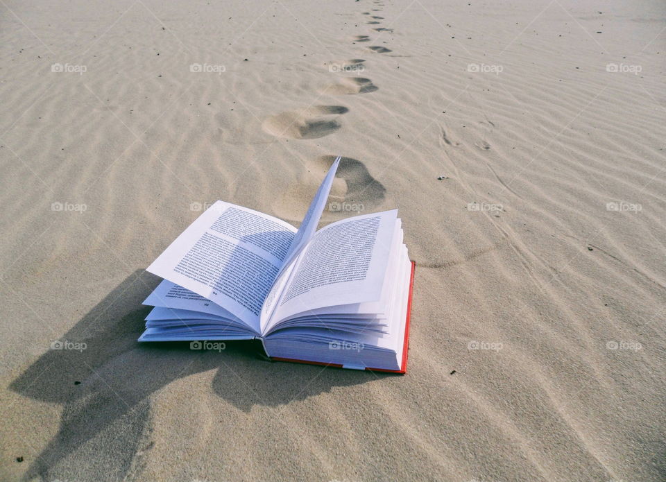 book in the sand