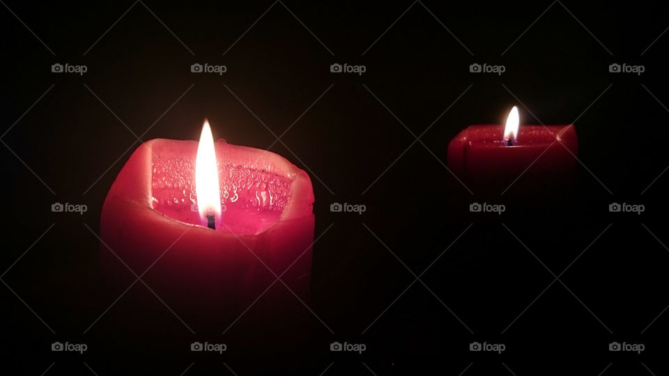 Red Candles in the Dark