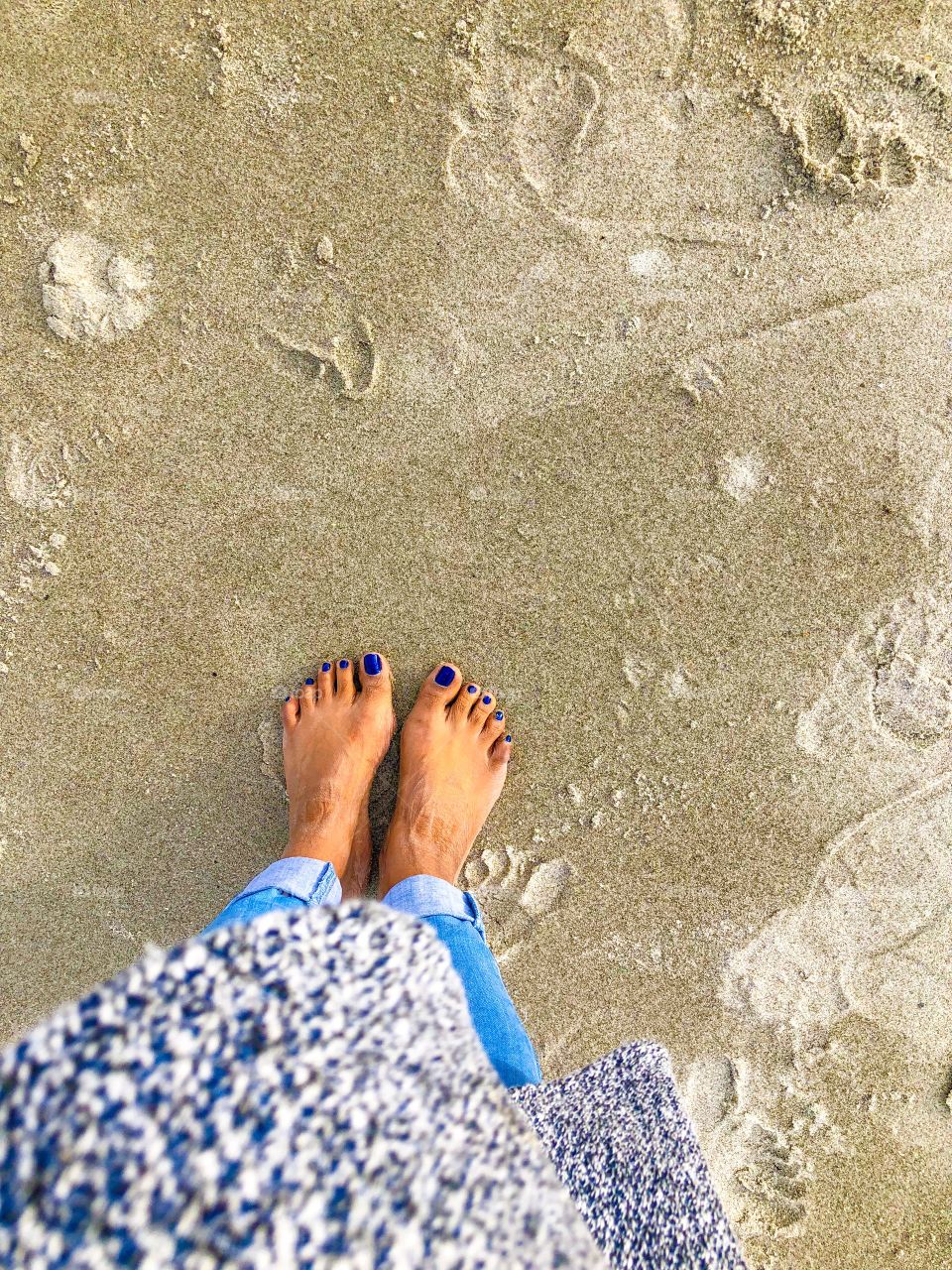 Feet in the sand 