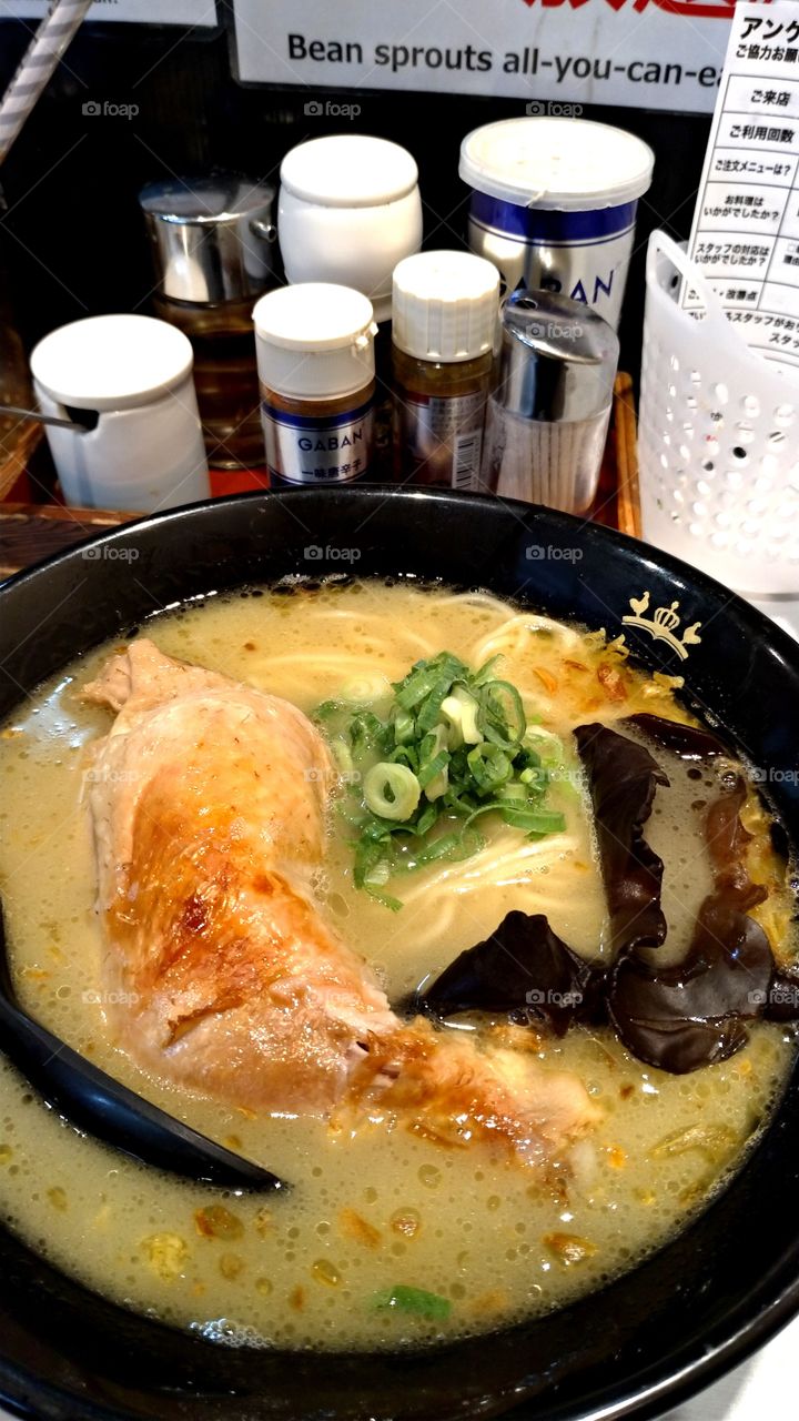 Japanese style ramen noodle