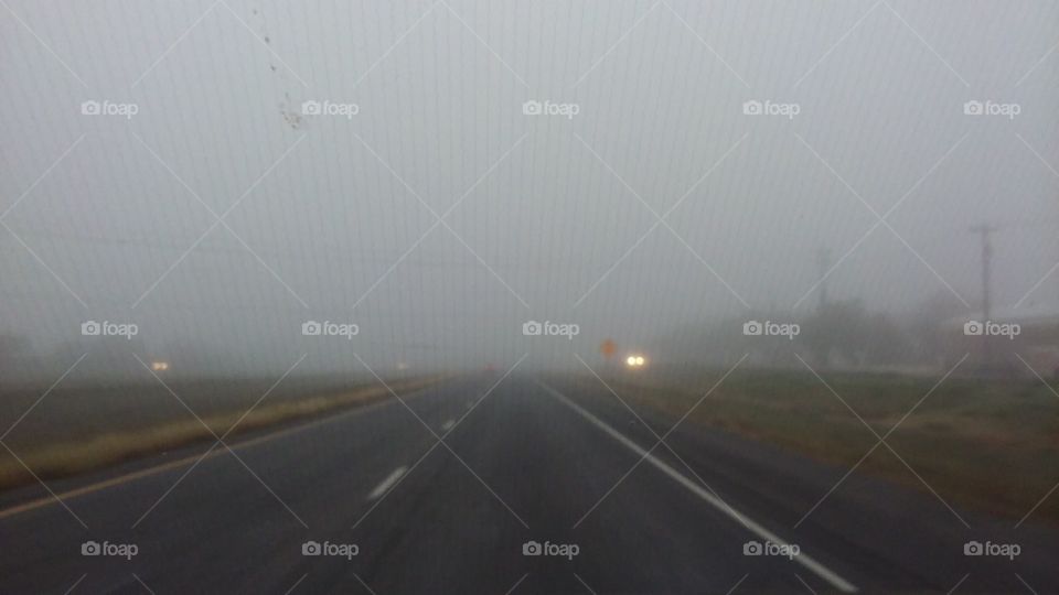 Foggy drive
