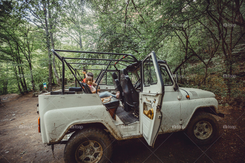 Road trip on mountain