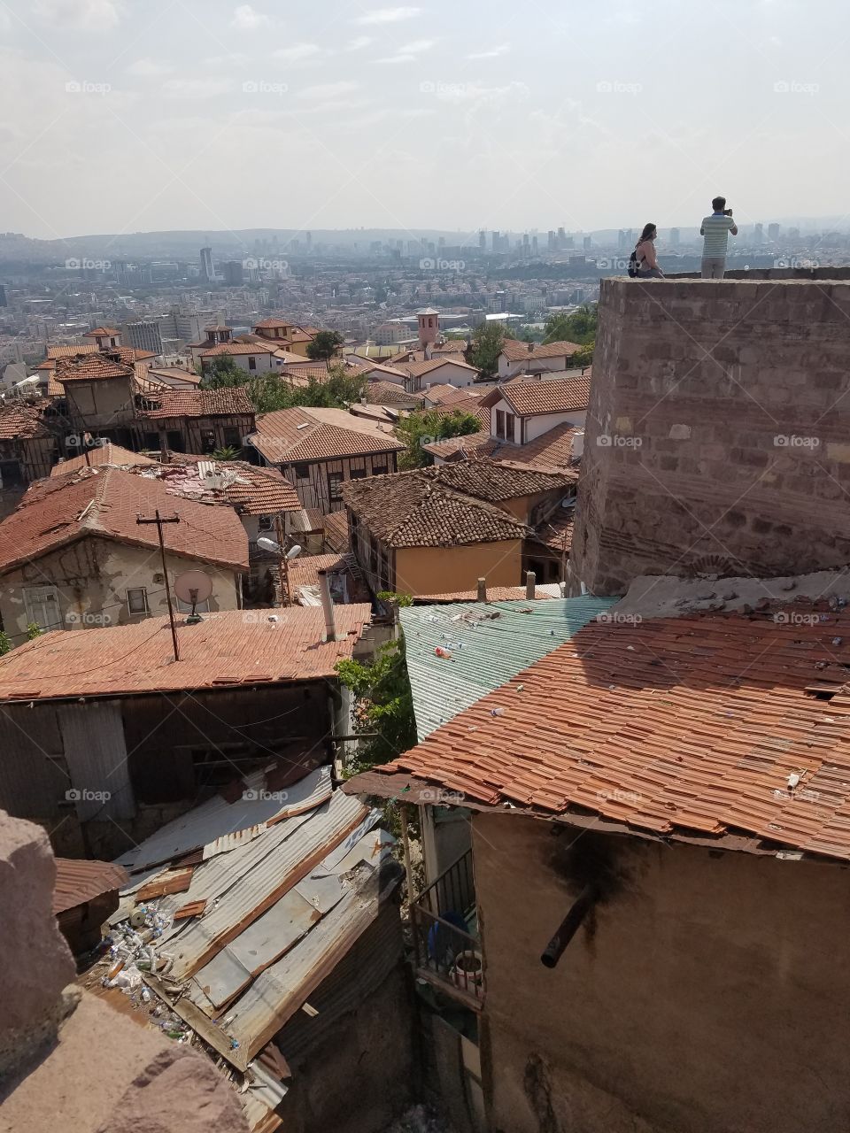 taken from the top of Ankara castle in Turkey