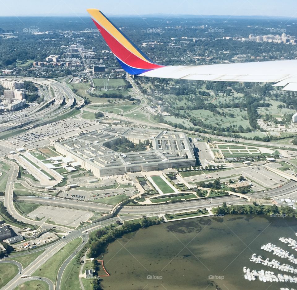 Aerial view of pentagon 