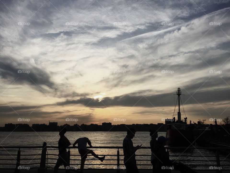 Sunset at Battery Park