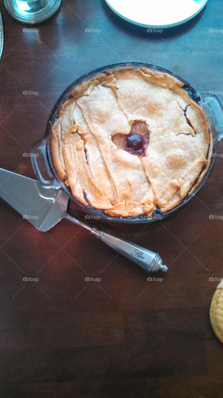 Pie with heart