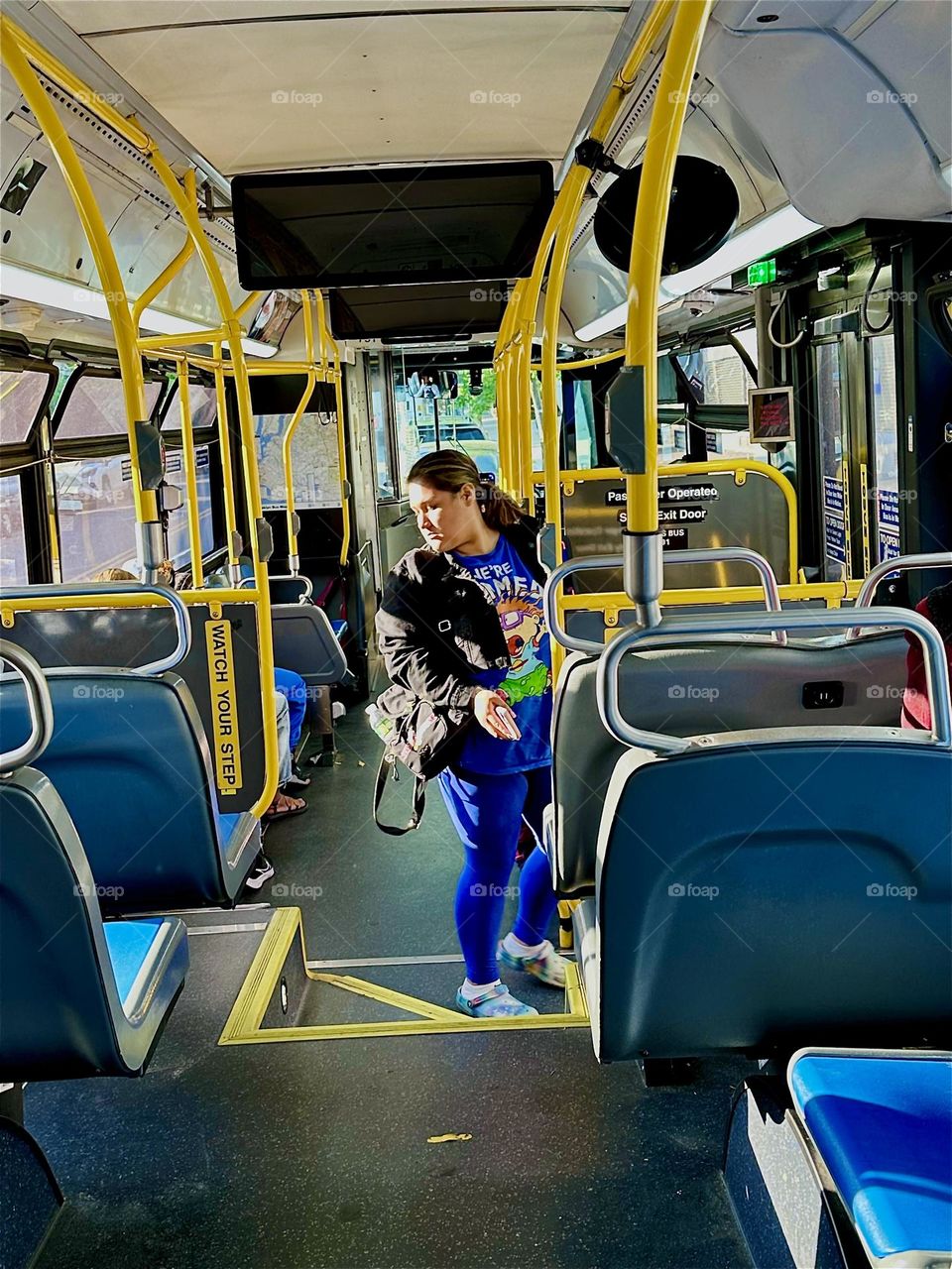 This is the „B43“ bus taking me from „Bushwick“ down „Manhattan Ave“ back home to „Greenpoint“, Brooklyn at „Newtown Creek“ by the „Pulaski Bridge“ that takes me across to LIC, Queens and our boat „Salvation“. 2024. Hypnotic Productions